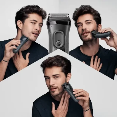 Braun Shave&Style Shaver  |  3000BT Series 3  |  Operating time (max) 45 min  |  NiMH  |  Black