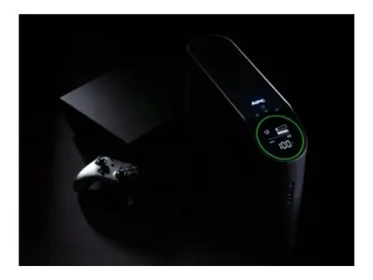 APC Back-UPS Pro for Gaming, 2200VA / 1320W, Tower, 230V, 4x Schuko ir 2x IEC C13 lizdai, RGB Light, Pure Sine Wave, Midnight (Black)  |  Schneider Electric