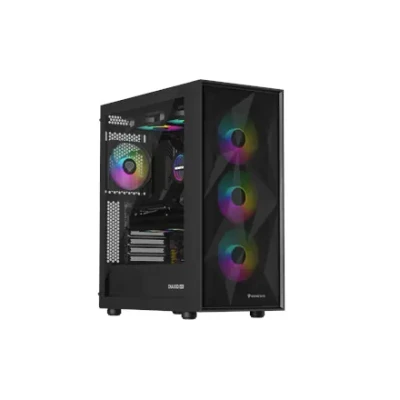 Genesis Gaming PC korpuss  |  Diaxid 605 ARGB  |  Melns  |  Midi Tower  |  Baro avots nav iekļauts