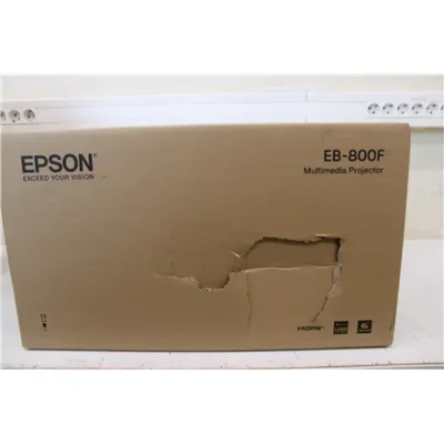 РАСПРОДАЖА. Epson EB-800F 3LCD Проектор  / 16:9 / 5000Lm / 2500000:1, Белый УПАКОВКА С УЩЕРБОМ  |  Epson  |  EB-800F  |  Full HD (1920x1080)  |  5000 ANSI люмен  |  Белый  |  УПАКОВКА С УЩЕРБОМ  |  Гарантия на лампу 12 месяц(ев)