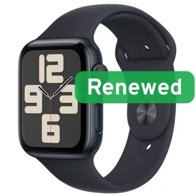 Grade A  |  Apple Watch SE2 LTE 44mm  |  1.78" Retina OLED LTPO  |  LTE  |  Midnight  |  watchOS  |  Apple Renew