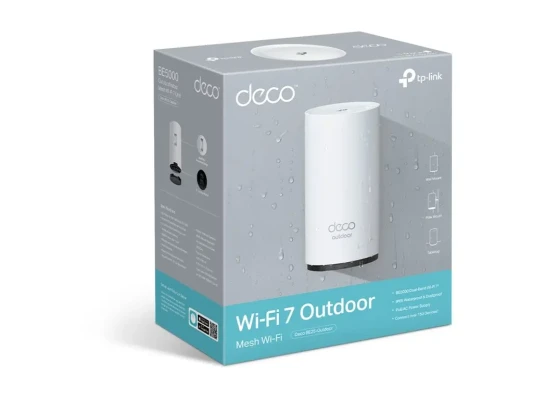 TP-Link Deco BE25-Outdoor(1-pack) Deco 7 Outdoor BE5000 Outdoor  /  Indoor Mesh WiFi 7 Router  |  TP-LINK