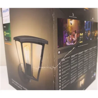 SALE OUT. Philips Hue Inara Outdoor wall light  |  E27  |  7 W  |  Warm white  |  DAMAGED PACKAGING