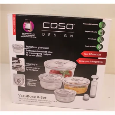 SALE OUT.  |  Caso  |  Vacuum freshness containers round  |  01187  |  Set of 4  |  DOES NOT HOLD IS THE VACUUM