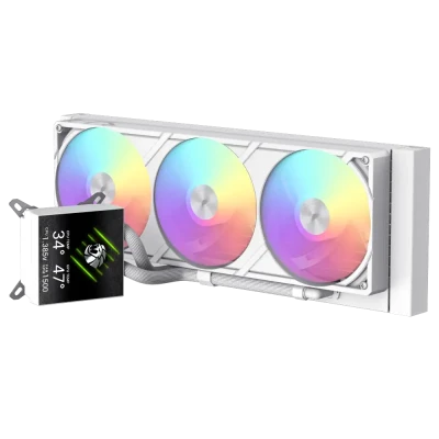 GameMax  |  GLACIER 360 LCD WH  |  CPU Liquid Cooler  |  Intel / AMD