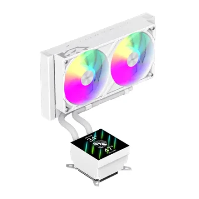 GameMax  |  GLACIER 240 LCD  |  CPU Liquid Cooler  |  Intel / AMD  |  White