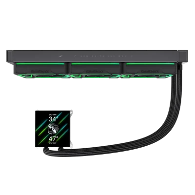 GameMax  |  HAILSTORM 360 LCD  |  CPU Liquid Cooler  |  Black