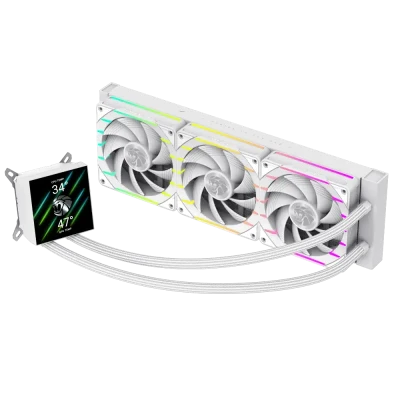 Gamemax  |  CPU Liquid cooler  |  HAILSTORM 360 LCD  |  White