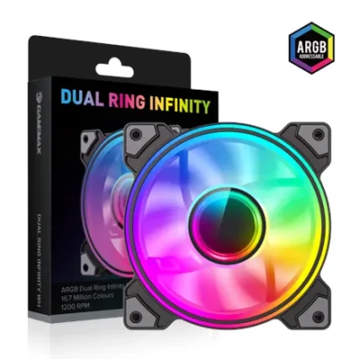 Gamemax  |  Dual Ring Infinity  |  Cooling Fan  |  Black