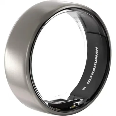 Ultrahuman Ring AIR Smart Ring  |  Raw Titanium  |  Size 9