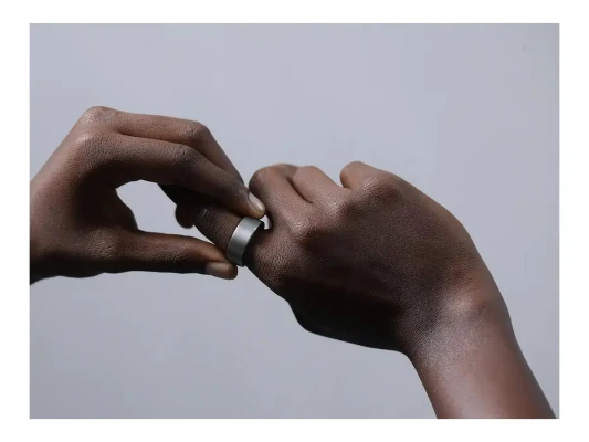 Ultrahuman Ring AIR Smart Ring  |  Raw Titanium  |  Size 9