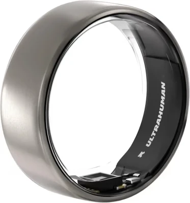 Ultrahuman Ring AIR Smart Ring  |  Raw Titanium  |  Size 9