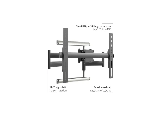 EDBAK Heavy Duty Swing Arm Wall Mount for 42-98" Screens