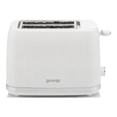 Gorenje T850DPW Toaster, Power 850 W, 2 slots, White  |  Gorenje
