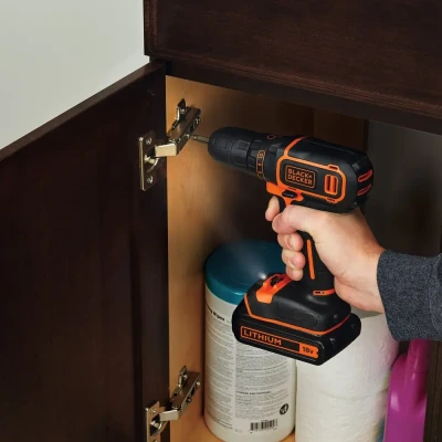 BLACK & DECKER Cordless Drill  |  BDCDC18B-QW  |  18 V  |  2x 1.5 Ah  |  Li-Ion