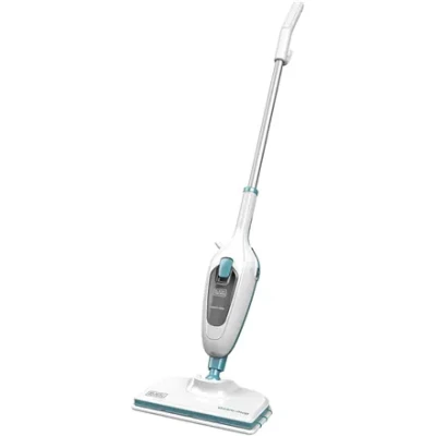BLACK & DECKER Steam mop  |  FSM13E1-QS  |  Power 1300 W  |  Water tank capacity 0.38 L  |  White