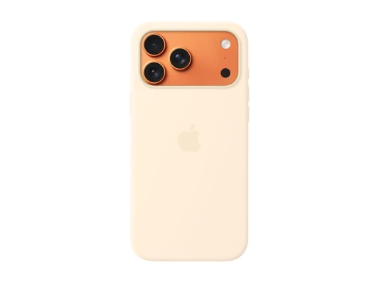 Apple iPhone 17 Pro Max Silicone Case with MagSafe – Vanilla