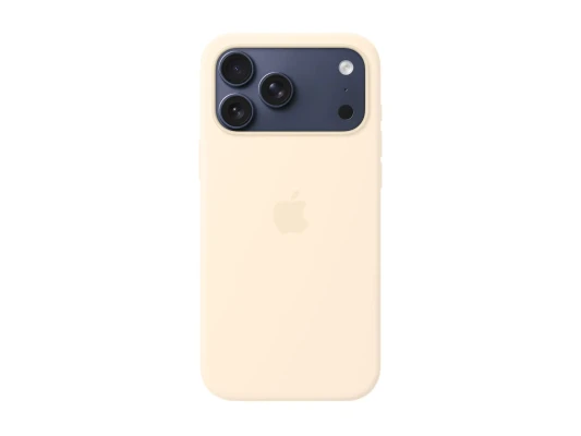 Apple iPhone 17 Pro Max Silicone Case with MagSafe – Vanilla