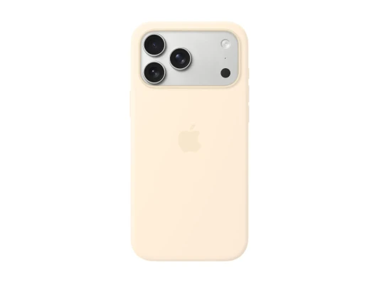 Apple iPhone 17 Pro Max Silicone Case with MagSafe – Vanilla