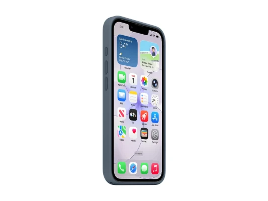 Apple iPhone 17e Silicone Case with MagSafe – Anchor Blue  |  Apple