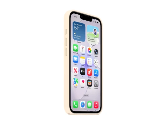Apple iPhone 17e Silicone Case with MagSafe – Vanilla  |  Apple