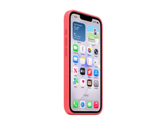 Apple iPhone 17e Silicone Case with MagSafe – Bright Guava