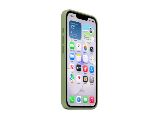 Apple iPhone 17e Silicone Case with MagSafe – Light Moss