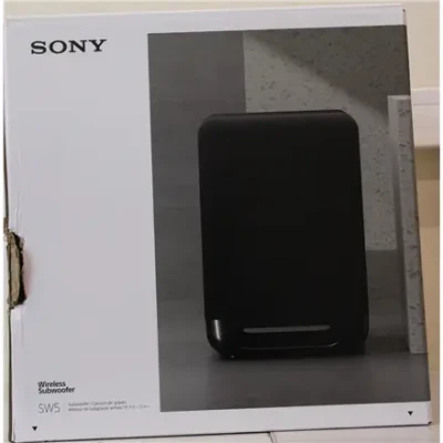 IZPĀRDOŠANA. Sony SA-SW5 Wireless 300W Subwoofer for HT-A9 / A7000  |  Sony Speaker  |  Subwoofer for HT-A9 / A7000  |  DAMAGED PACKAGING  |  300 W  |  Black  |  2 Ω  |  Portable  |  Wireless connection