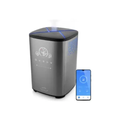 ETA Humidifier  |  Noble Smart 5629 90000  |  110 W  |  Water tank capacity 4 L  |  Suitable for rooms up to 50 m²  |  Ultrasonic  |  Grey  |  Humidification capacity 500 ml / hr