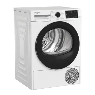 Whirlpool Dryer Machine  |  WP D9 WBS EE  |  Energy efficiency class D  |  Front loading  |  9 kg  |  Heat pump  |  Digital  |  Depth 61 cm  |  White