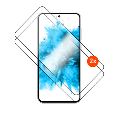 FIXED Full Cover 2,5D Tempered Glass with applicator for Samsung Galaxy A57 5G, 2 pcs, black