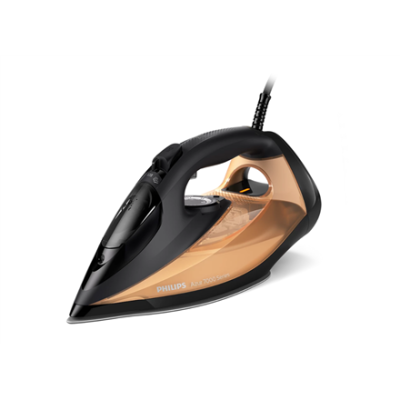 Philips DST7040 / 80 7000 series  |  Steam Iron  |  2800 W  |  Water tank capacity 300 ml  |  Continuous steam 50 g / min  |  Steam boost performance 250 g / min  |  Black / Gold