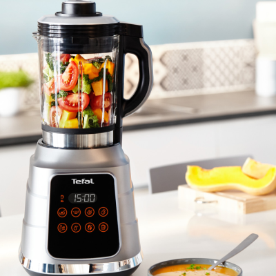TEFAL  |  Блендер  |  BL985A31  |  Настольный  |  1300 Вт  |  Материал чаши Стекло  |  Объем чаши 1.4 л  |  Ломка льда  |  Серый