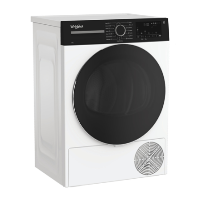 Whirlpool Dryer Machine  |  WPS D8 WBS EE  |  Energy efficiency class D  |  Front loading  |  8 kg  |  Heat pump  |  Digital  |  Depth 55 cm  |  White