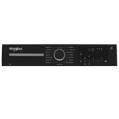 Whirlpool Dryer Machine  |  WPS D8 WBS EE  |  Energy efficiency class D  |  Front loading  |  8 kg  |  Heat pump  |  Digital  |  Depth 55 cm  |  White