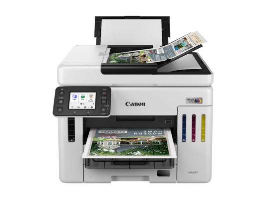 Canon  |  MAXIFY GX7150  |  Multifunction printer  |  Ink-jet  |  Colour  |  A4  |  Wi-Fi  |  White