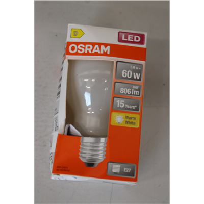 IZPĀRDOŠANA.  |  Osram Parathom Classic Filament  |  E27  |  5.9 W  |  Silta balta  |  BOJĀTA IEPAKOJUMS  |  24 mēneši