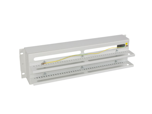 Lanberg 19" 3U Панель распределения напряжения с DIN-рейкой TS-35  |  Серый