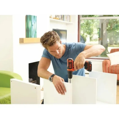 BLACK & DECKER Дрель-шуруповерт, 10.8 В, 1x1.5 Ач  |  BDCDD12-QW