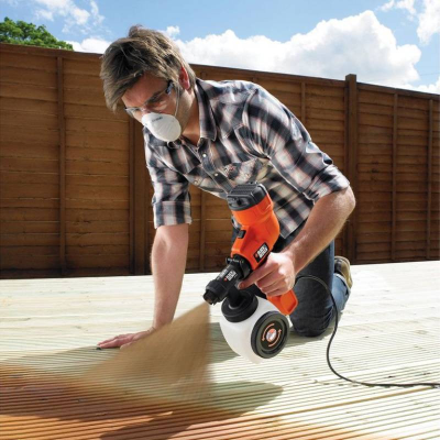 BLACK & DECKER  |  Краскораспылитель, 1200 мл  |  HVLP200-QS
