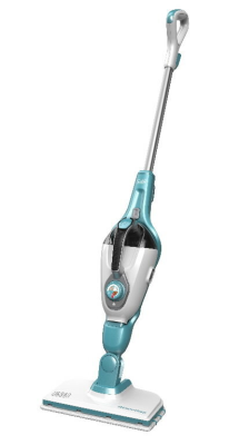 BLACK & DECKER Пароочиститель  |  FSMH1321-QS  |  Мощность 1300 Вт  |  Давление пара 2.5 бар  |  Вместимость водяного бака 0.5 л  |  Белый / Аква