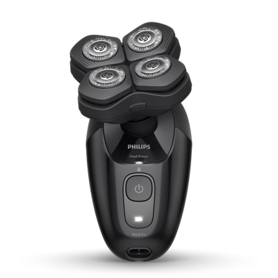 Philips Head Shaver  |  Pro 5000 Series HS5980 / 15  |  Operating time (max) 60 min  |  Wet & Dry  |  Lithium  |  Deep Black