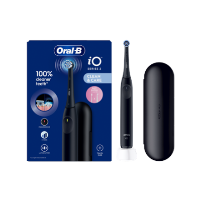 Oral-B Electric Toothbrush  |  iO2i  |  Rechargeable  |  For adults  |  Number of brush heads included 1  |  Number of teeth brushing modes 3  |  Night Black
