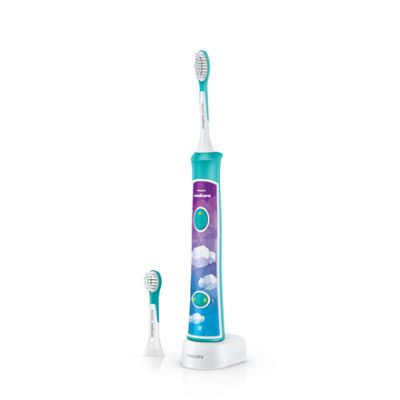 Philips  |  Sonic Electric toothbrush  |  HX6322 / 04  |  Rechargeable  |  For kids  |  Number of brush heads included 2  |  Number of teeth brushing modes 2  |  Sonic technology  |  Aqua