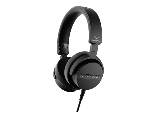 Beyerdynamic profesionālie 2-in-1 DJ austiņas  |  DJ 300 PRO X  |  3.5 mm un adapteris 6.35 mm  |  Uz auss