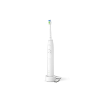 Philips Sonic elektriskā zobu birste  |  HX7108 / 01 Sonicare sērija 5300  |  Uzlādējama  |  Pieaugušajiem  |  Iekļauto zobu birstu skaits 1  |  Zobu tīrīšanas režīmu skaits 1  |  Balts