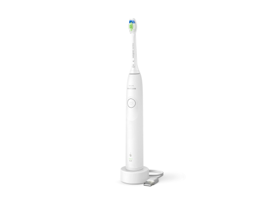 Philips Sonic elektriskā zobu birste  |  HX7108 / 01 Sonicare sērija 5300  |  Uzlādējama  |  Pieaugušajiem  |  Iekļauto zobu birstu skaits 1  |  Zobu tīrīšanas režīmu skaits 1  |  Balts