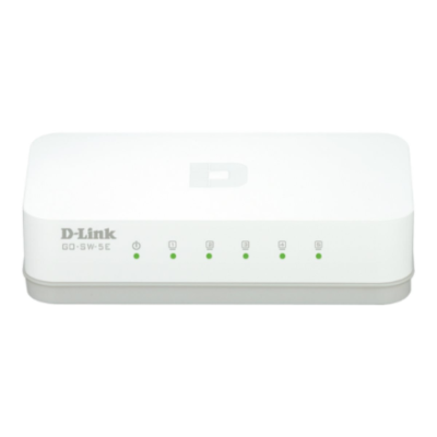 D-Link  |  5-Port Fast Ethernet Easy Desktop Switch  |  GO-SW-5E / E