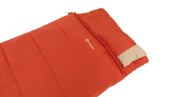 Outwell Contour Lux Red Sleeping Bag - Left zipper