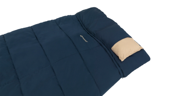 Outwell Contour Lux XL Deep Blue Sleeping Bag - Left zipper